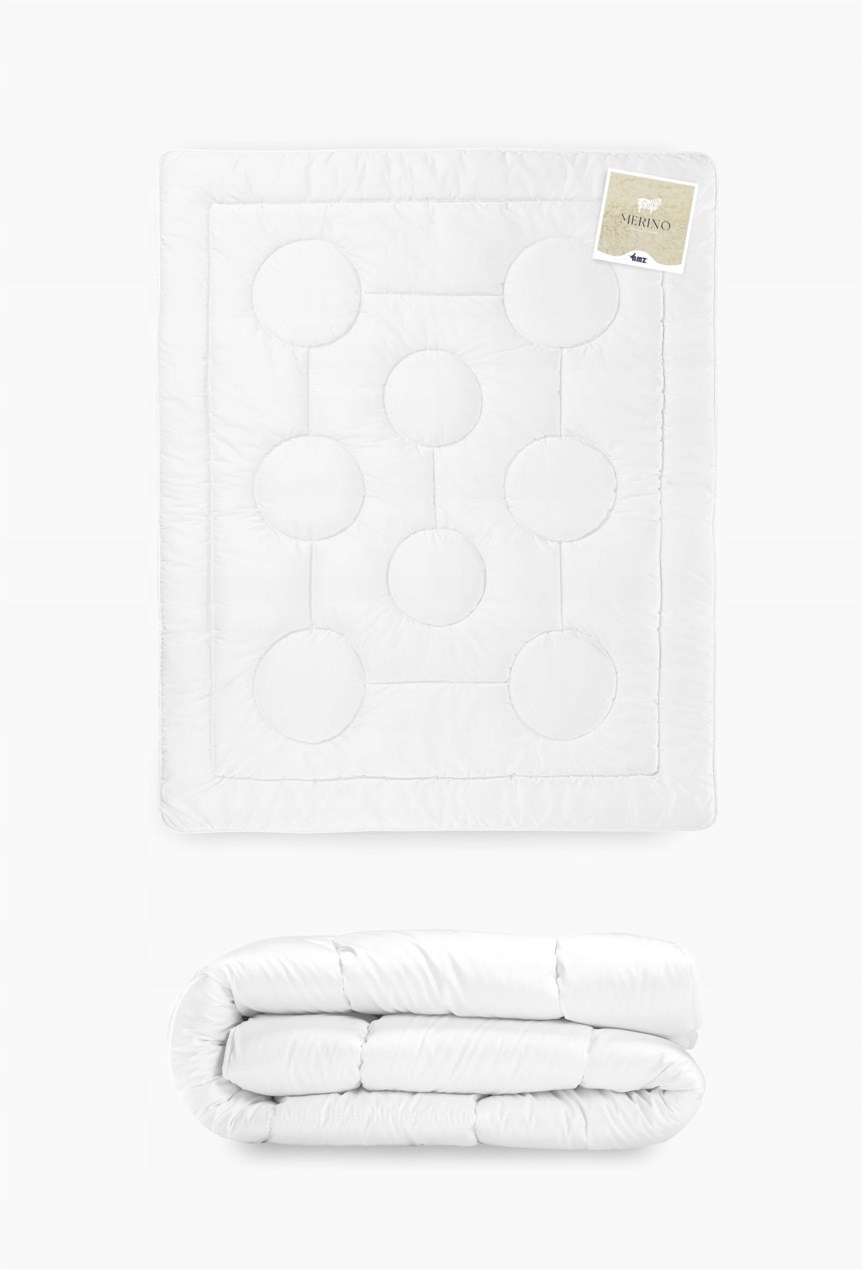 Vlněná Přikrývka Teplá 200 x 200 cm Amz Merino Silná zimní přírodní