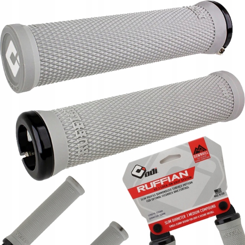 Gripy Odi Ruffian Lock-On Mtb gripy na kolo verze 2.1 šedé 135 mm