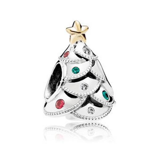 

Zawieszka Charms Koralik Drzewko Choinka Święta