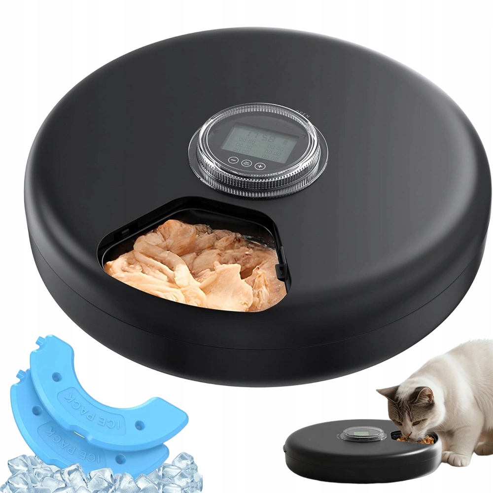 Automatický podavač Bezpečné krmítko Estetické a přenosné