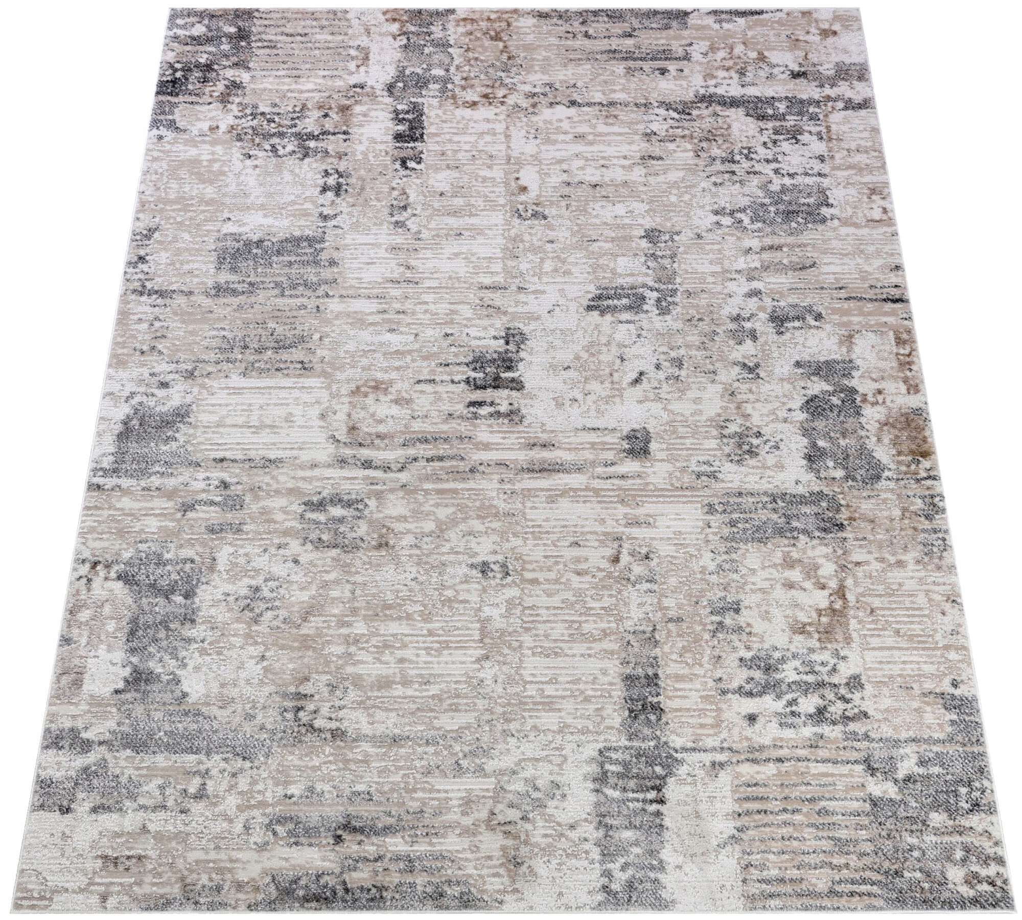 Koberec Komo 140x200 Štýlový Moderný s leskom béžový krémovo sivý w07