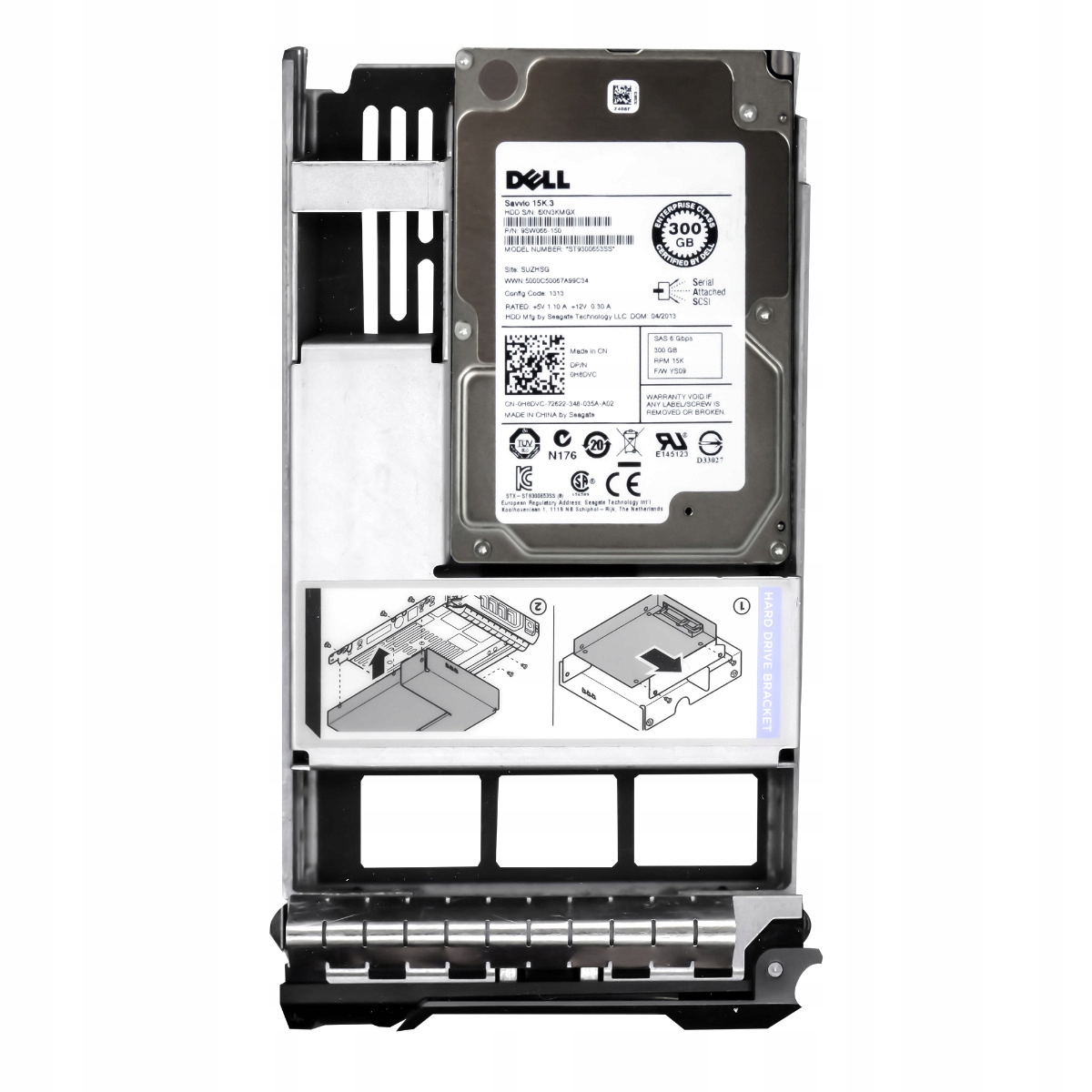 Dell 0H8DVC 300GB 15K 64MB SAS-2 3.5'' ST9300653SS