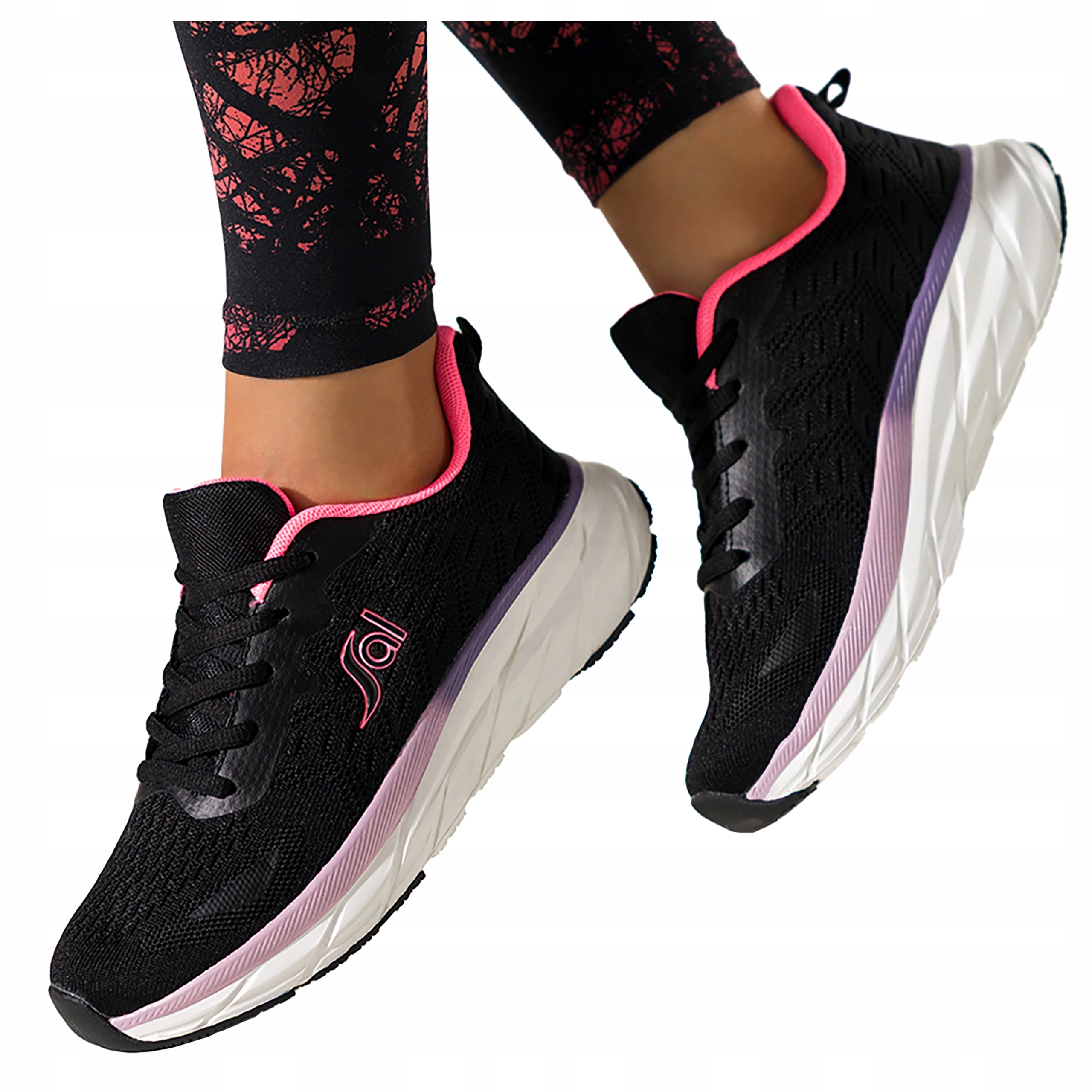 Sneakersy Dámské Černé Sportovní Obuv Lehké Pohodlné Klasické r 36