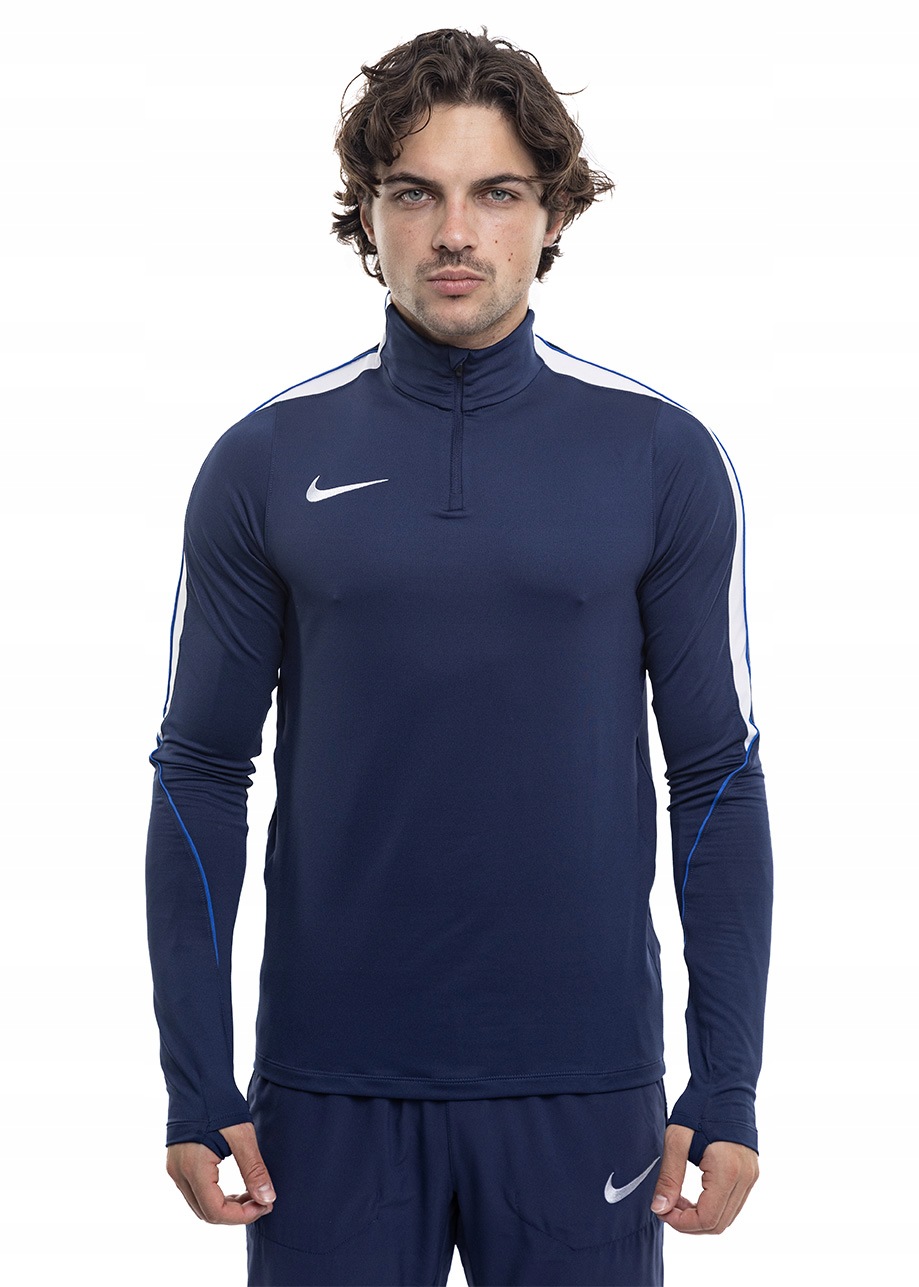 Pánská Mikina Nike Strike Zip 1/4 Otvory pro palce Dri-FIT Tmavě modrá vel. 2XL
