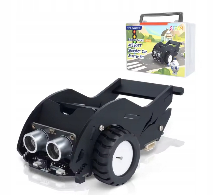 SharkBot platforma Smart Car ESP32 Acebott Stem pre výučbu programovania