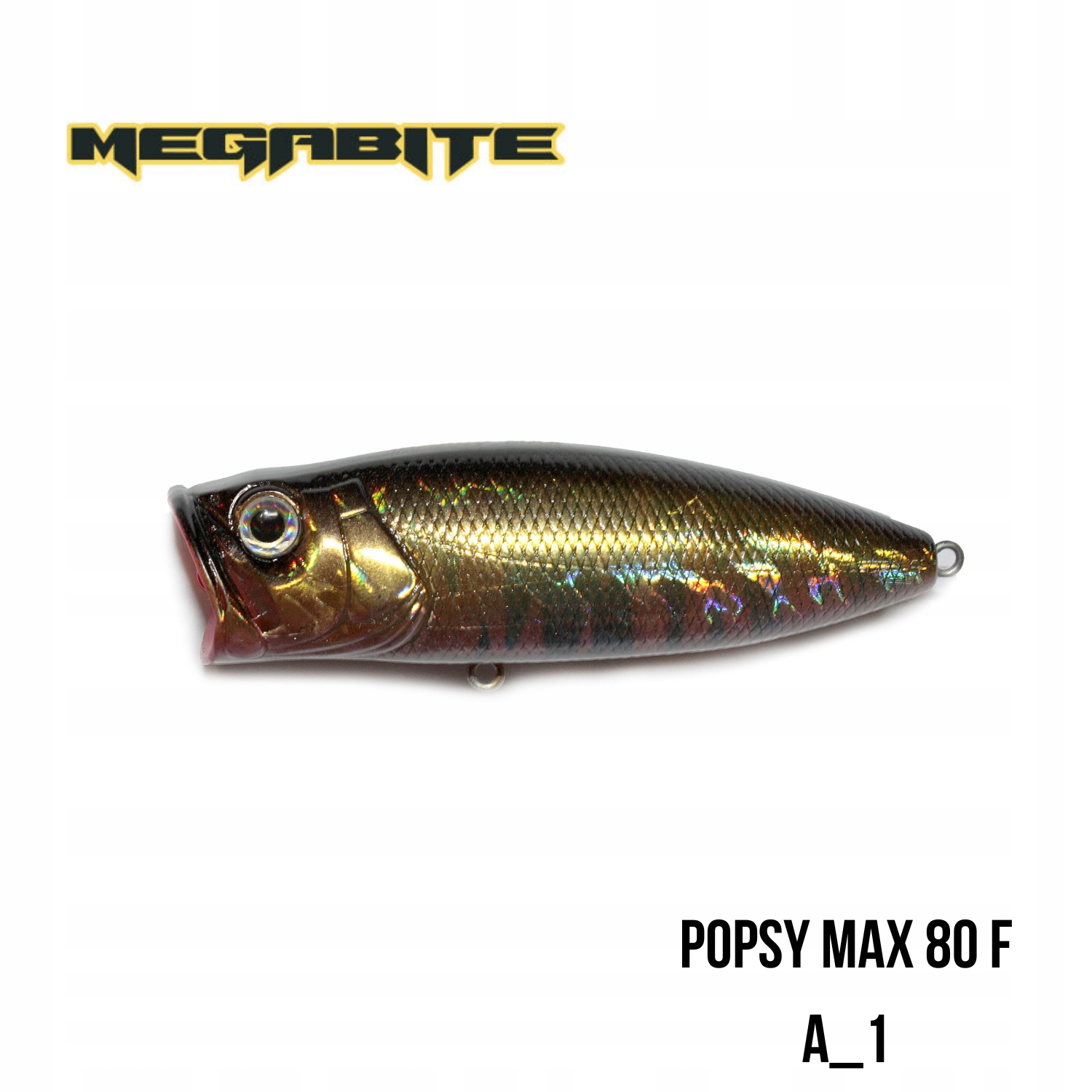 Wobler Megabite Popsy Max 80 F z kogutem. Kolor A_1 (80 mm, 18.4 g)
