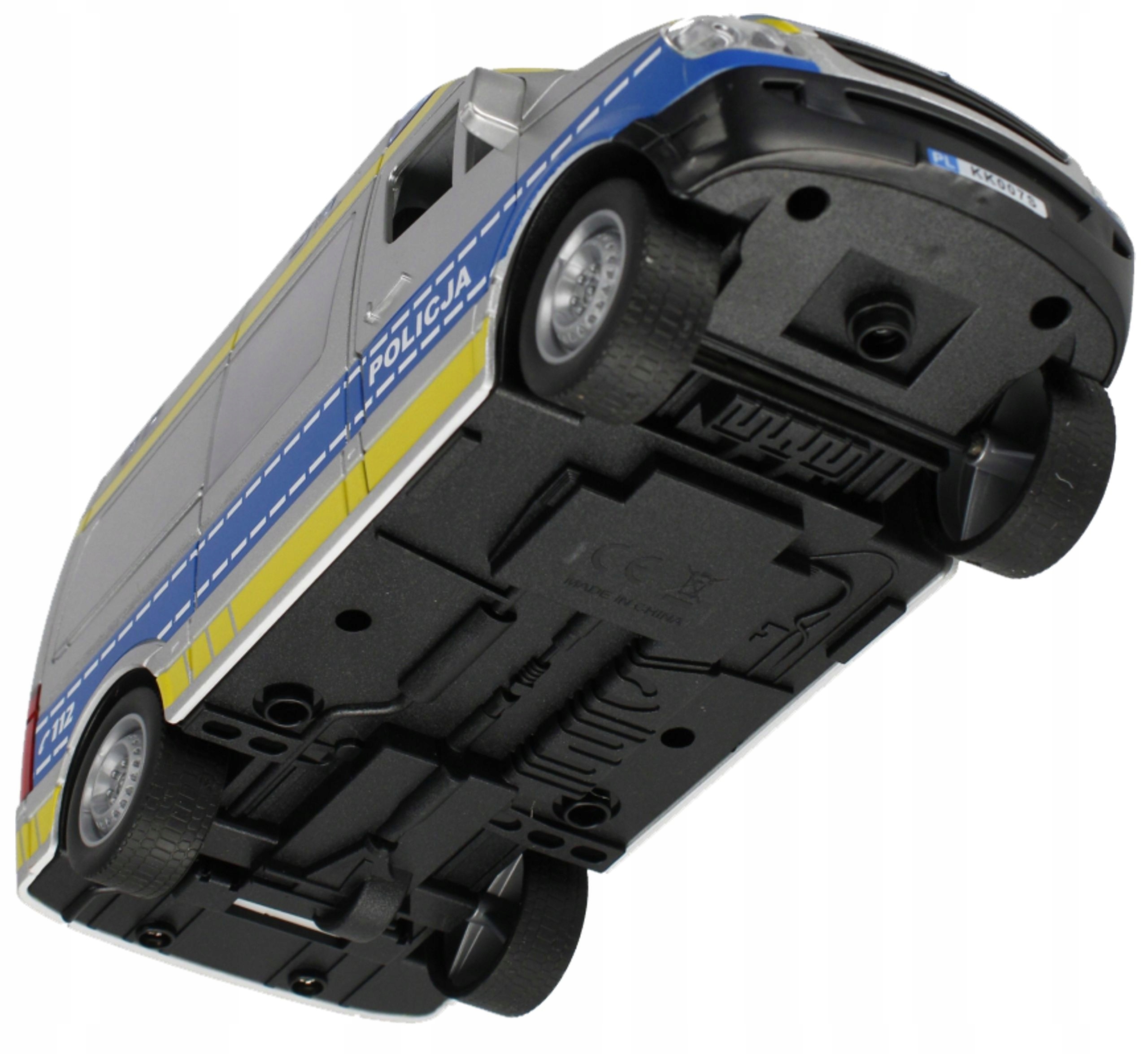 AUTO POLICYJNE RADIOWÓZ MOJE MIASTO POLICJA EFEKTY ŚWIETLNE I DŹWIĘKOWE Minimalny wiek dziecka 18