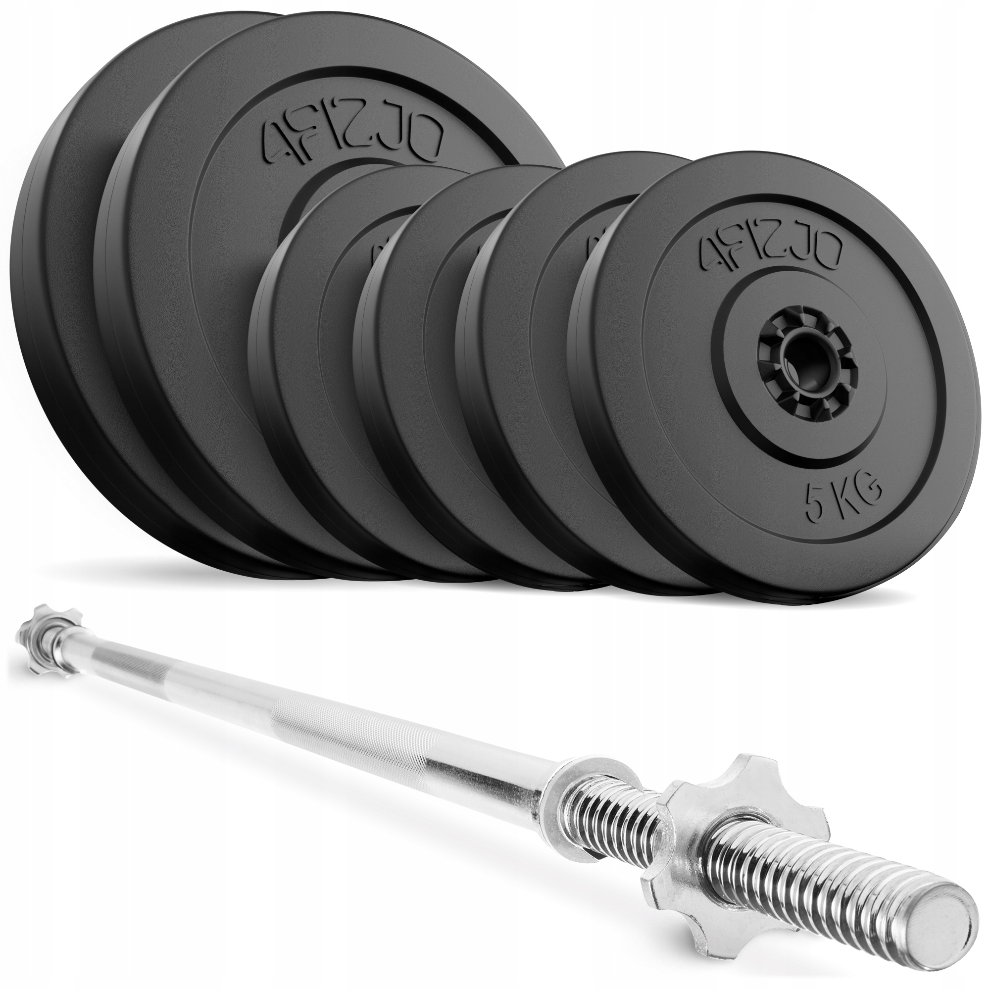 Kulturistická Sada Závaží Talíře 40 Kg Činka Rovná Osa 180 CM