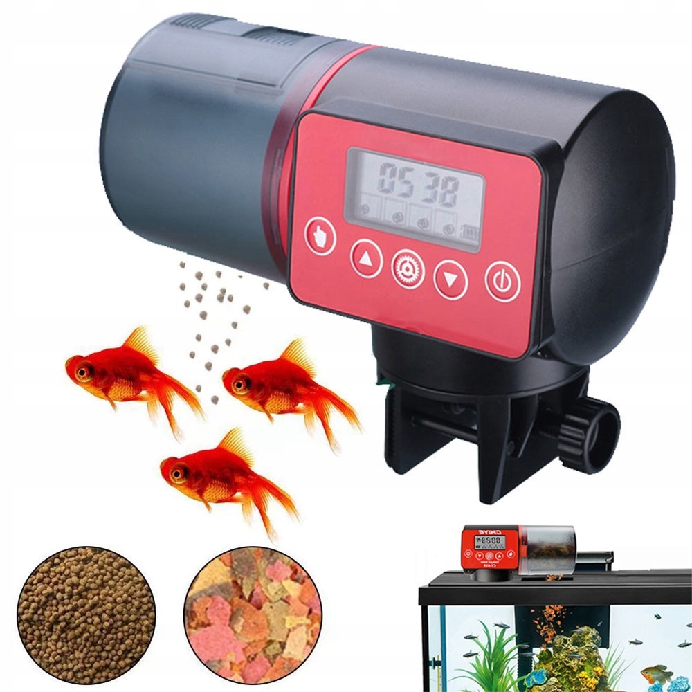 200 ml automatického podavače krmiva pro ryby do akvária s časovačem