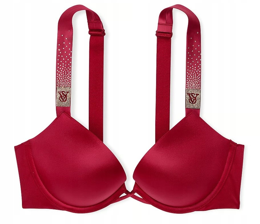 Podprsenka Victoria's Secret Bombshell zirkony červená 70B (32B)