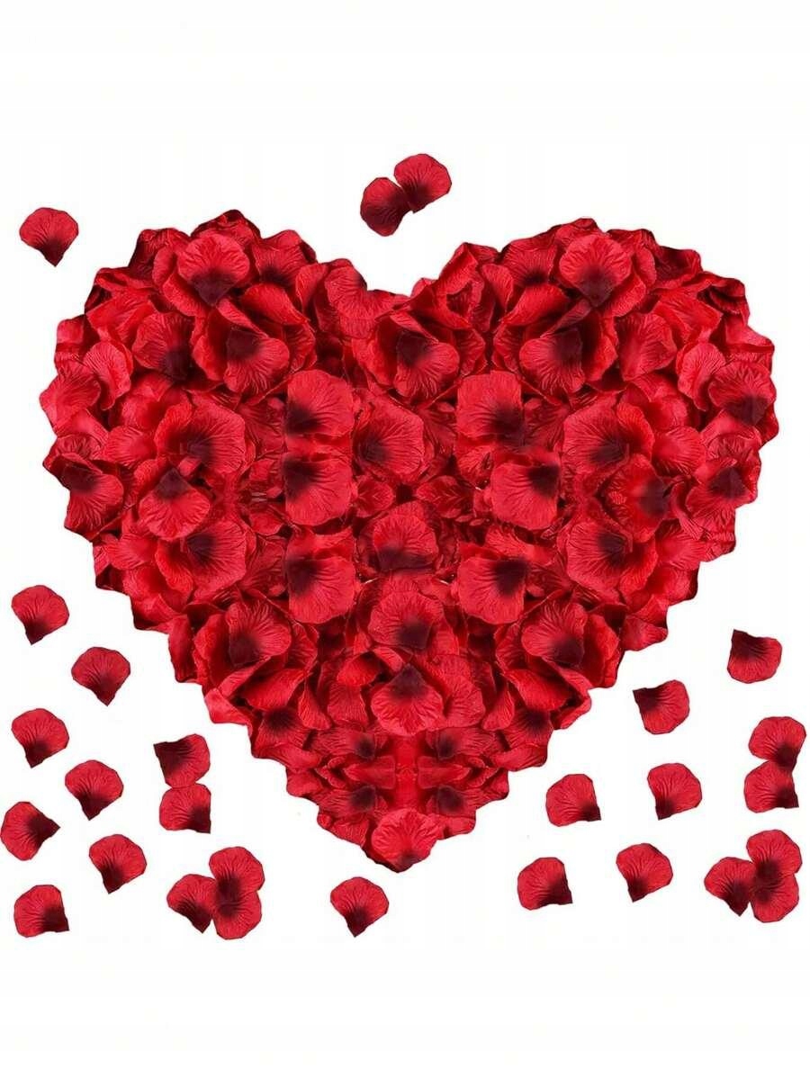 SHEIN CZERWONE PŁATKI RÓŻ 100 SZT 6T4 S07