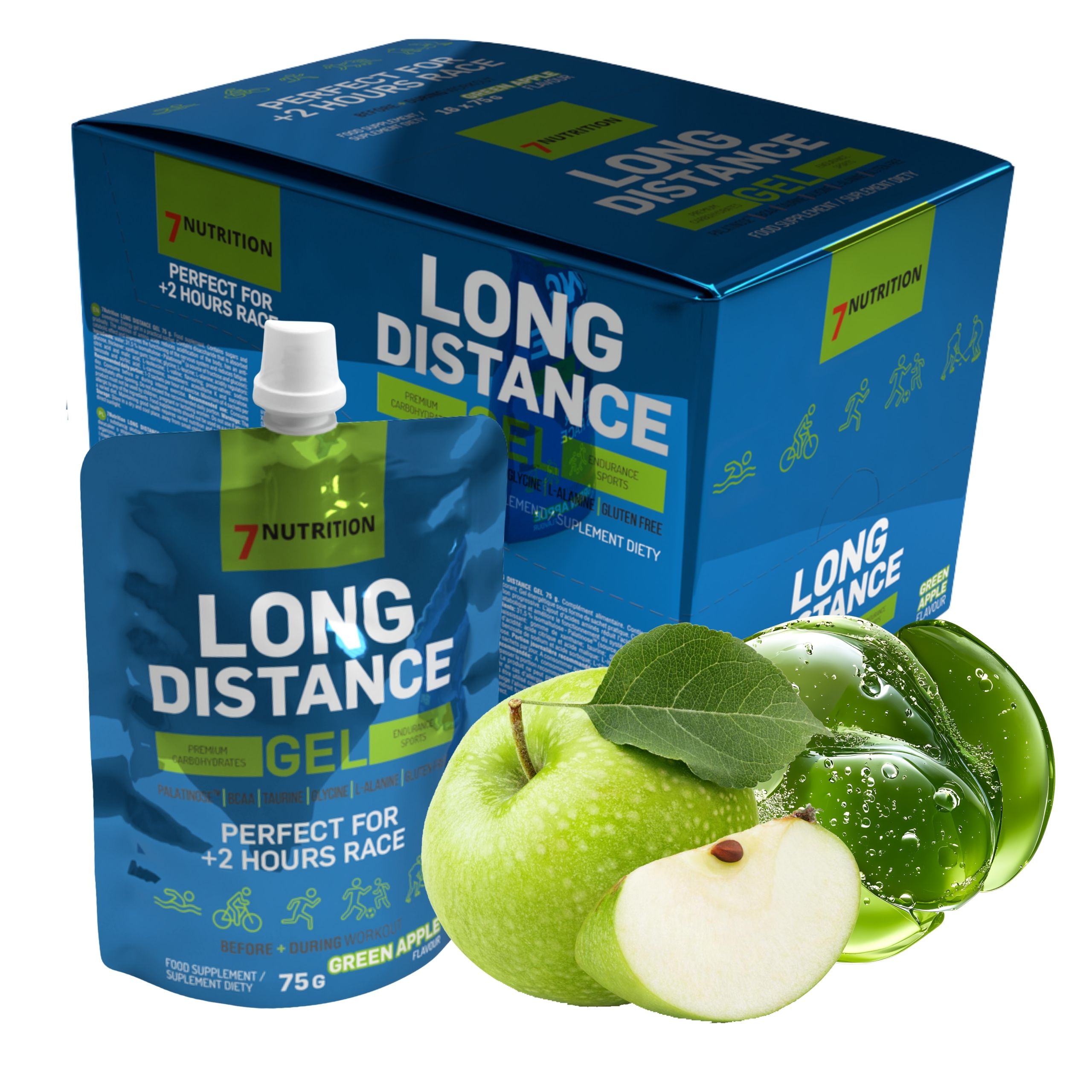 Energy Gel Energetický Gel pro cyklisty Palantylóza Glukóza L-Karnosin x16