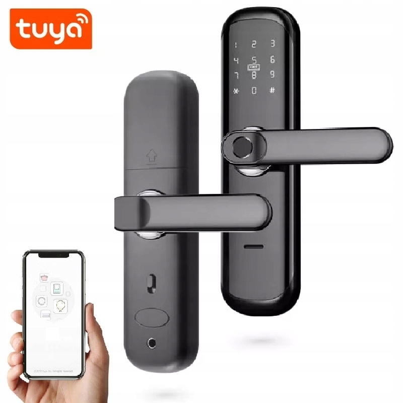 Elektronický Zámek Na Dveře Klika KÓD+WiFi+RFID