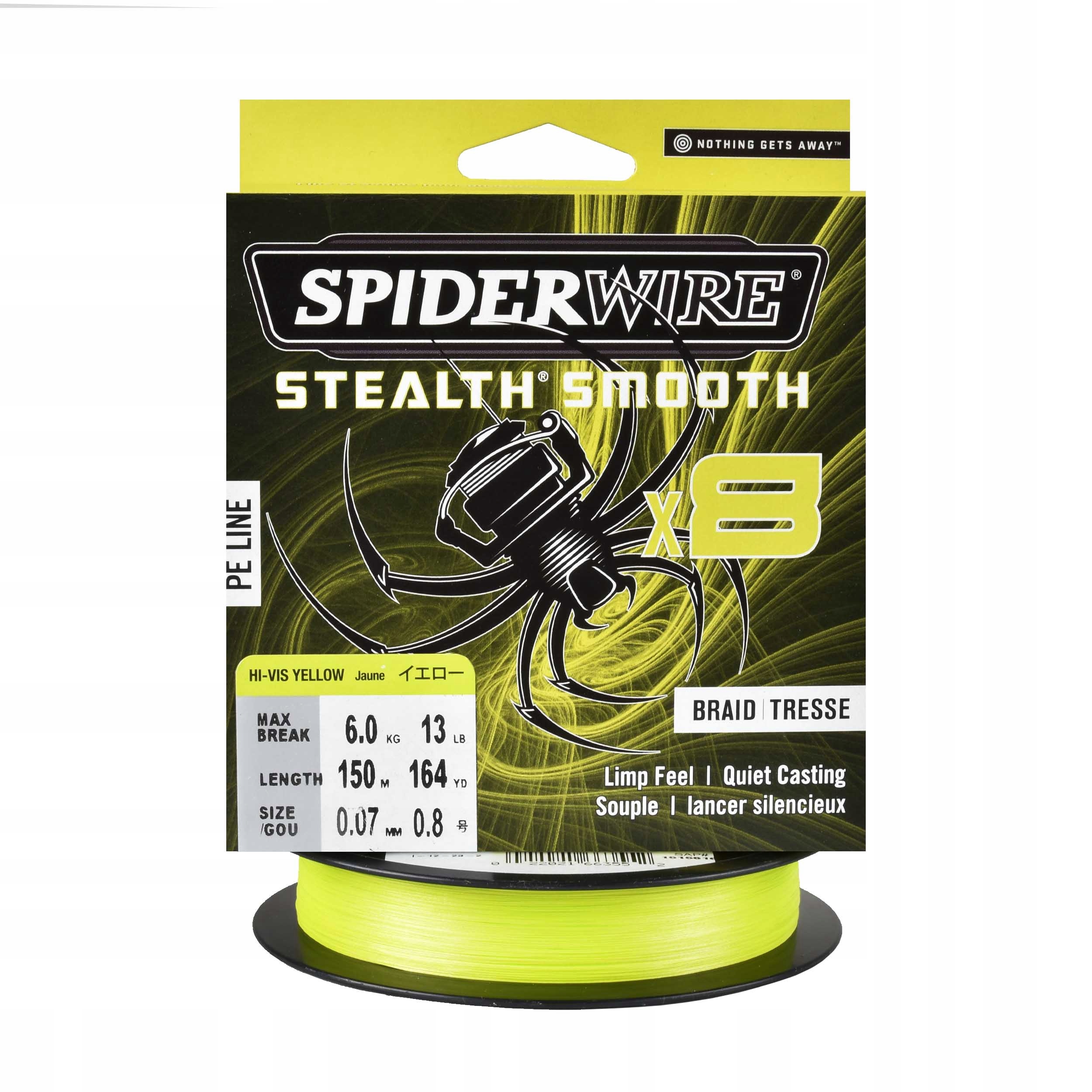 Plecionka Spiderwire SS8 yellow 0.07mm 150m 6,00kg spinning 1szt.