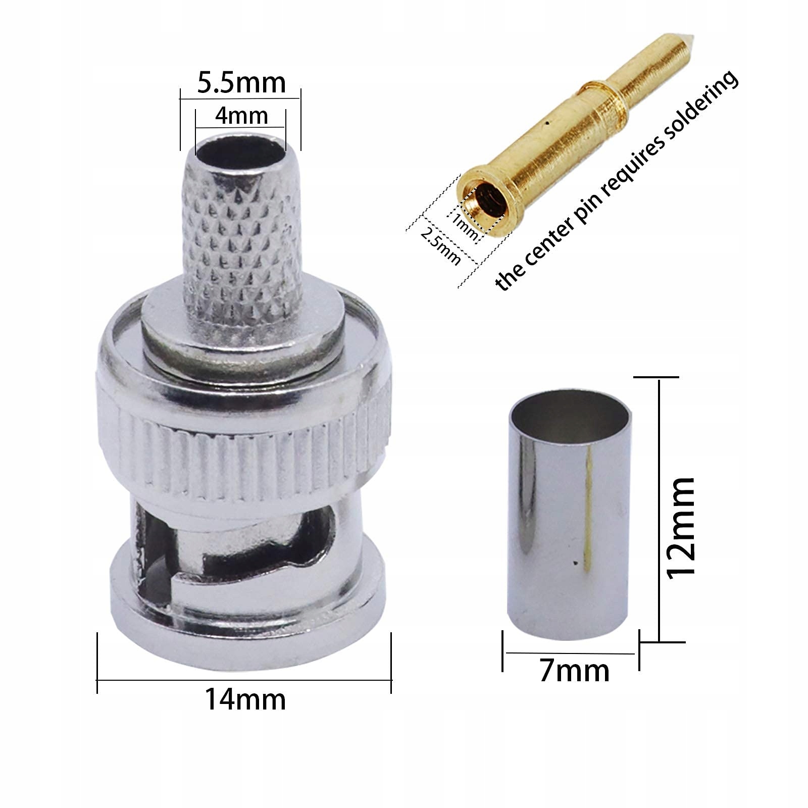 Szczypce zaciskowe do RG59 - Kagni BNC/TNC Model NECALON