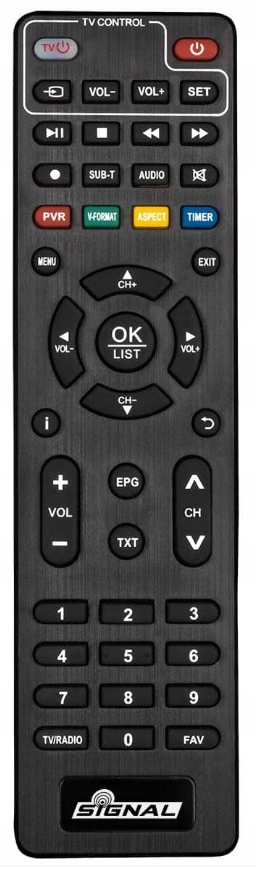 Pilot do tunera DVB-T2 Signal T2-Mini/T2-Box