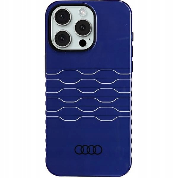 Audi IML MagSafe Case iPhone 15 Pro Max 6.7" niebieski/navy blue hardc
