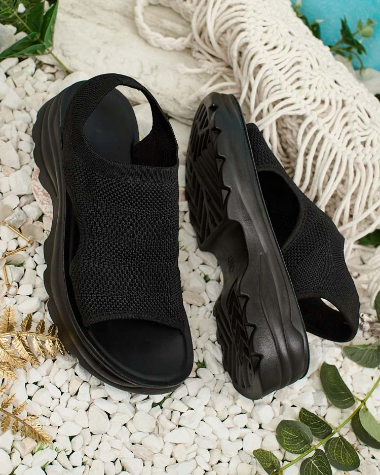 CZARNE SANDAŁKI DAMSKIE VISS 40 Płeć kobieta