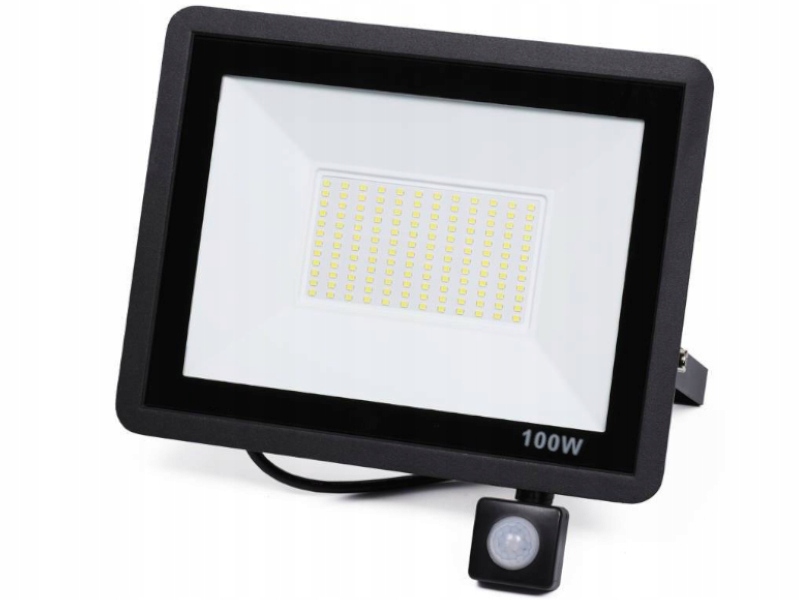 Halogenová lampa Vodotěsná Venkovní 100W IP65 Snímač pohybu soumraku