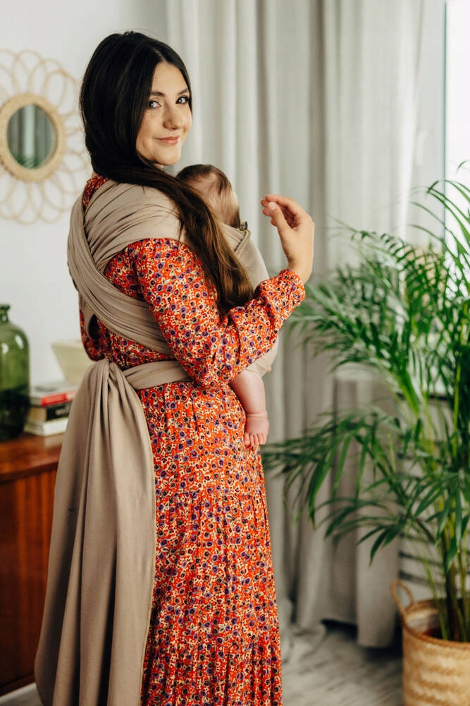 Chusta elastyczna LennyLamb - Nude Beige (5 m.) Rozmiar M