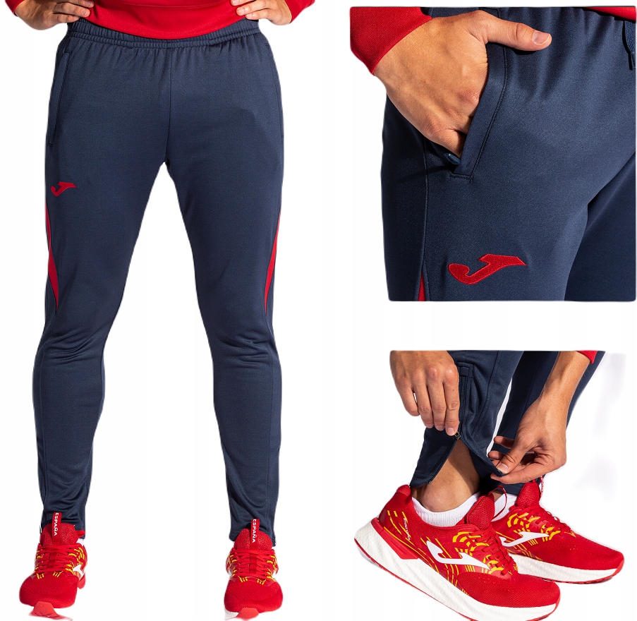 Joma Spodnie Dresowe Treningowe Do Piłki Nożnej Biegania Na Siłownie S