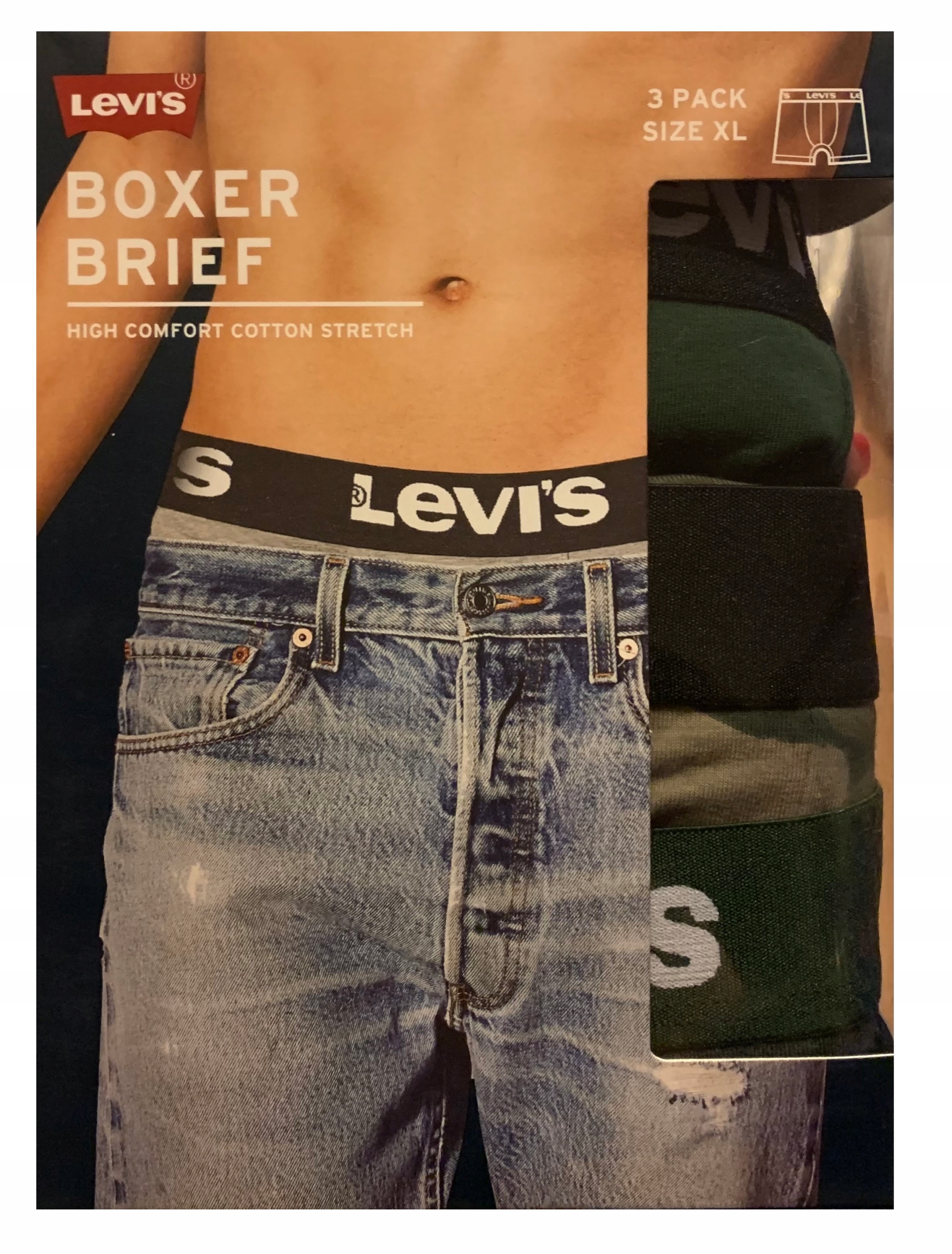 

Levi's Bokserki Męskie 3 Pary Logo Levis L