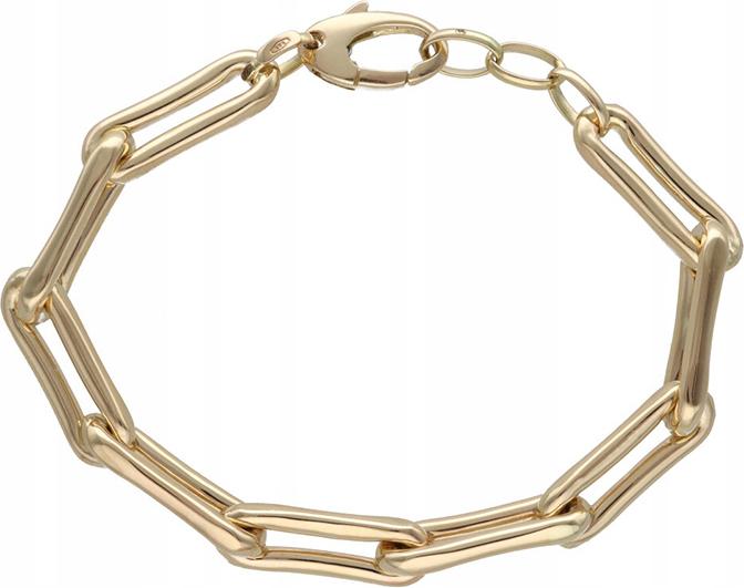 Zlatý náramek s řetízky 585 ks, 13,26 g, módní vzor jako dárek