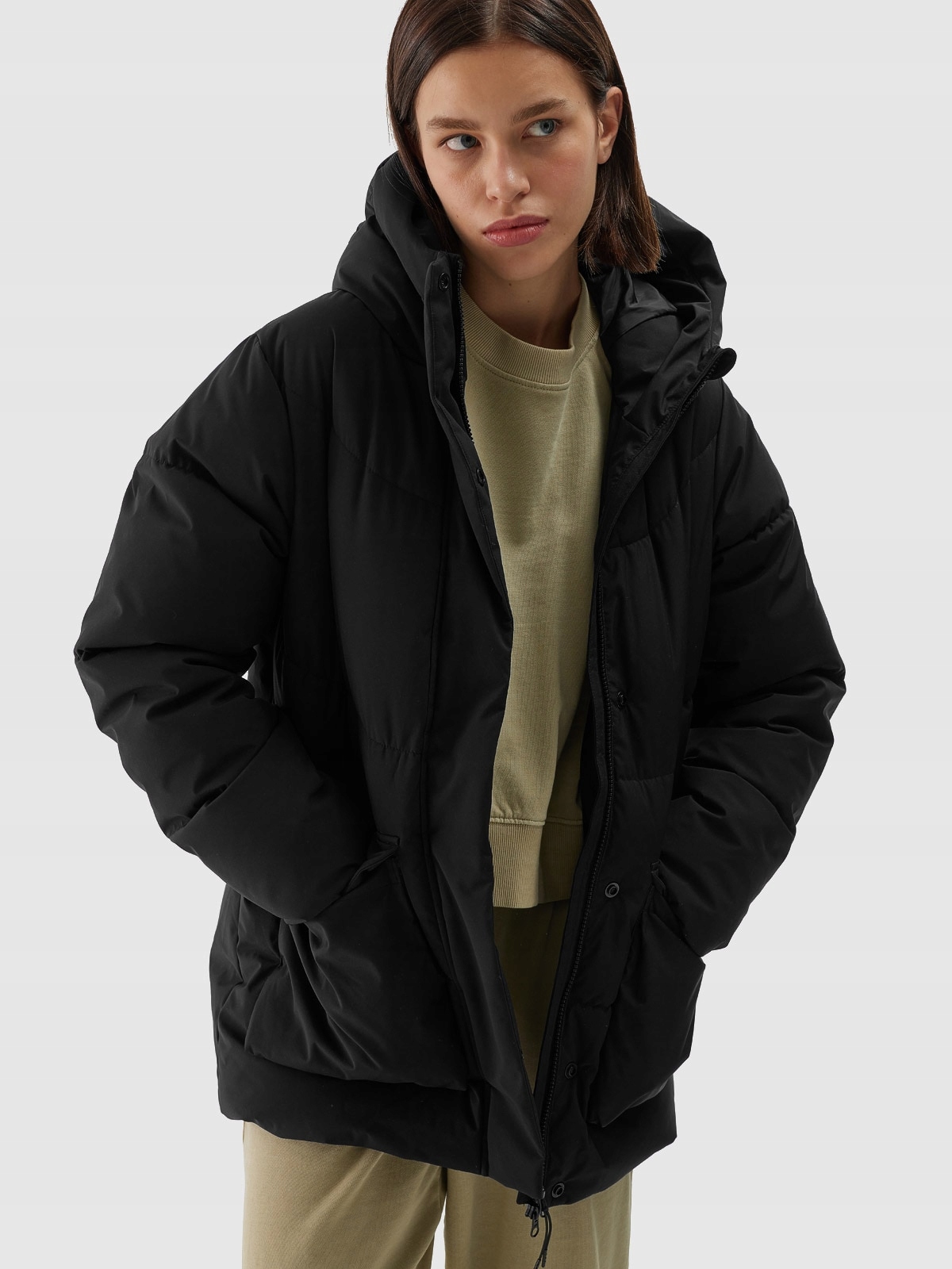 Péřová bunda 4F 4F WAW24TDJAF474-20S-XL