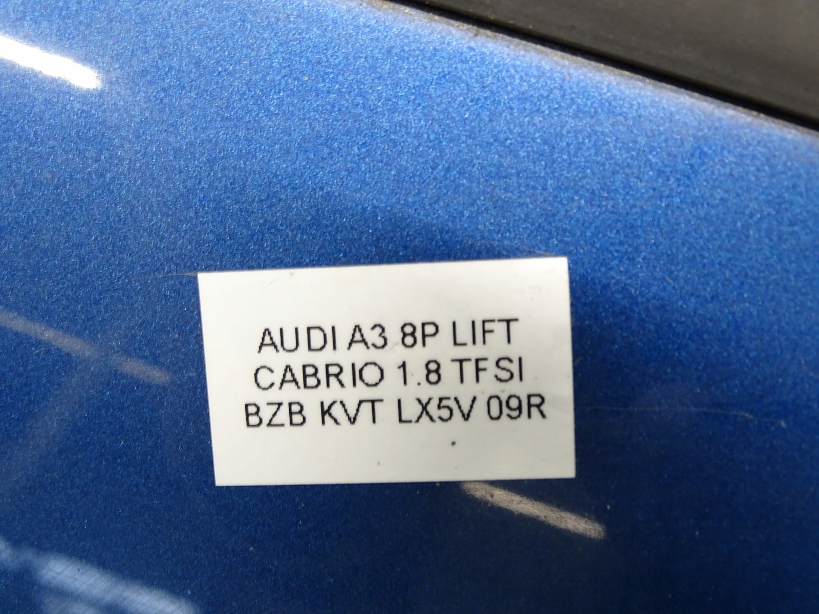 door left front left AUDI A3 8P CABRIO LX5V