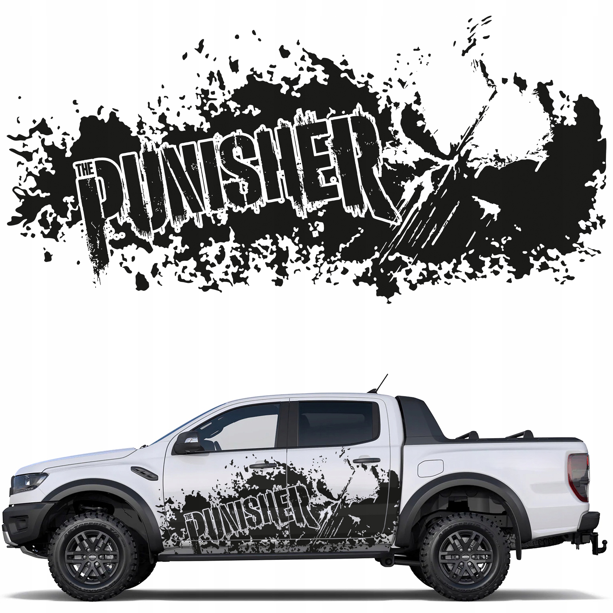 Samolepka Na Auto Punisher Lebka 94x195 cm