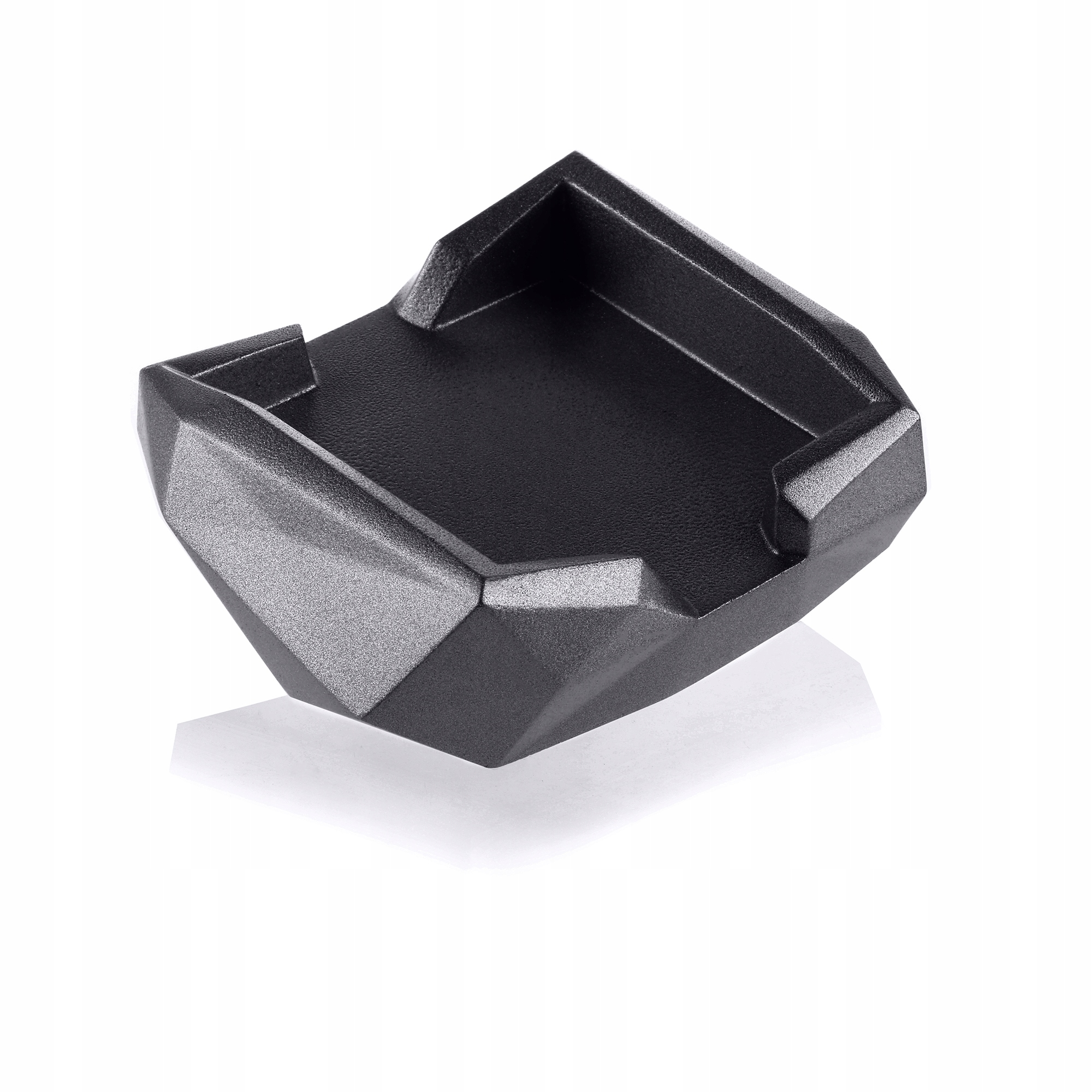 Zásobník na podložky Low-Poly Black Metallic Poli