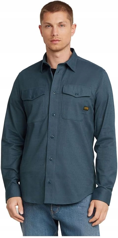G-star Raw Pánská Košile Modrá S Dlouhým Rukávem Casual XL 6EA