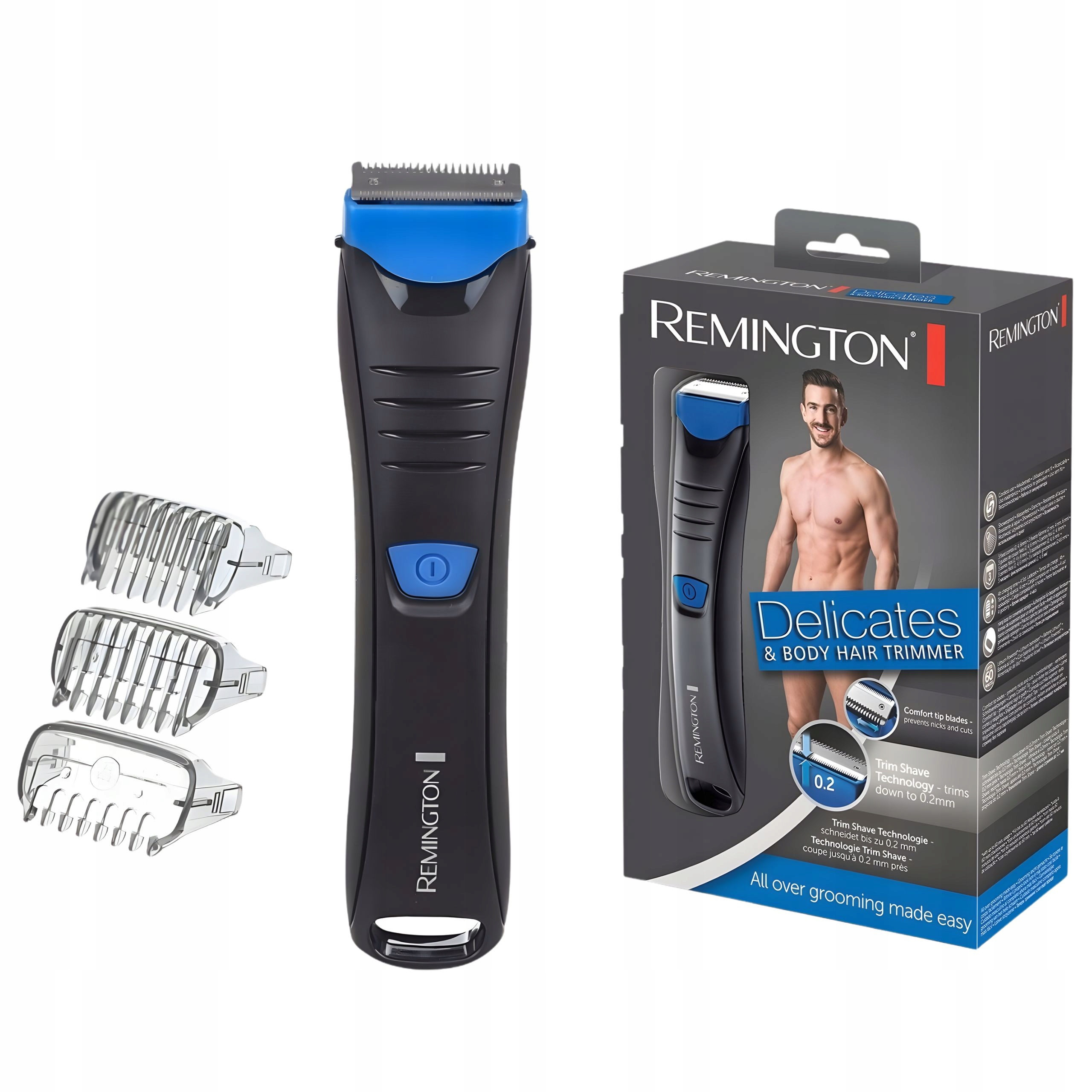 Męska Golarka Trymer do ciała ,miejsc imntymnych Remington Wodoodporny