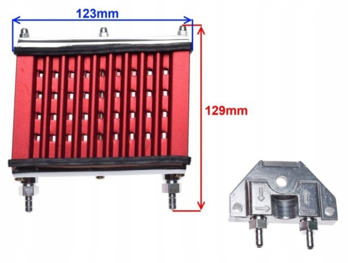 CHŁODNICA OLEJU 139FMB CHOPPER ŁOŚ ZIPP JUNAK Romet Barton JAKOŚĆ! Producent inny