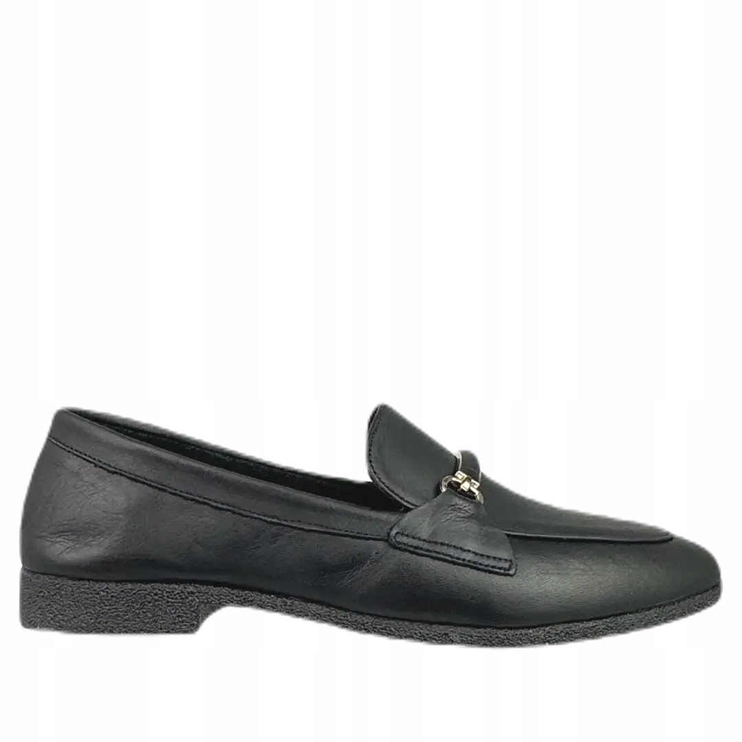 Dámské mokasíny LaAzaria 118 E15 New Rr černé kůže 37, Černá