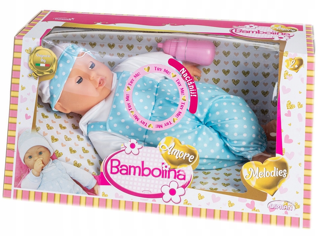 BD1822/4883 LALKA BOBAS BAMBOLINA AMORE Z DŹWIĘKIEM LALA Płeć dziewczynki
