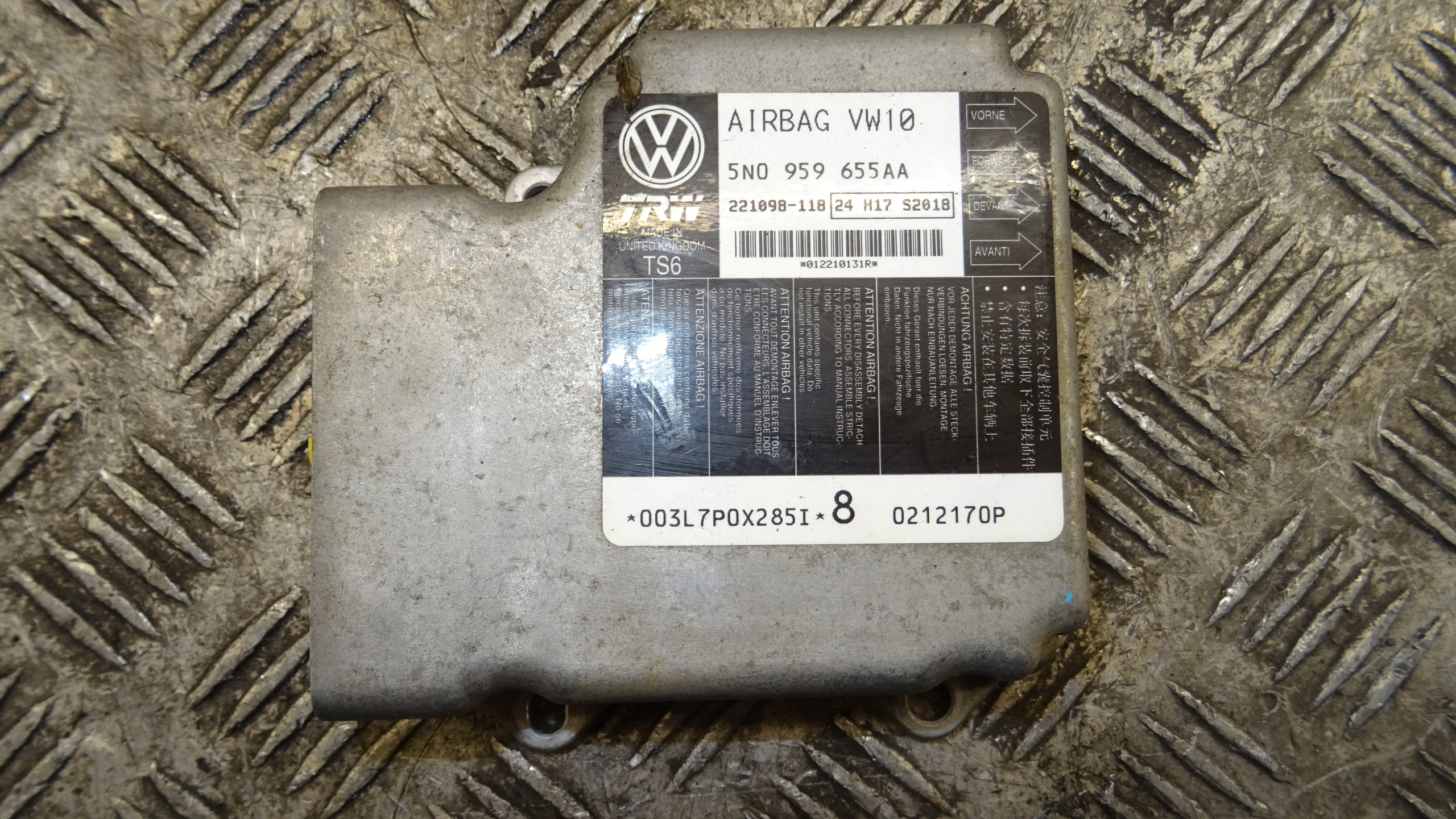 VW PASSAT B7 SENSOR airbag 5N0959655AA