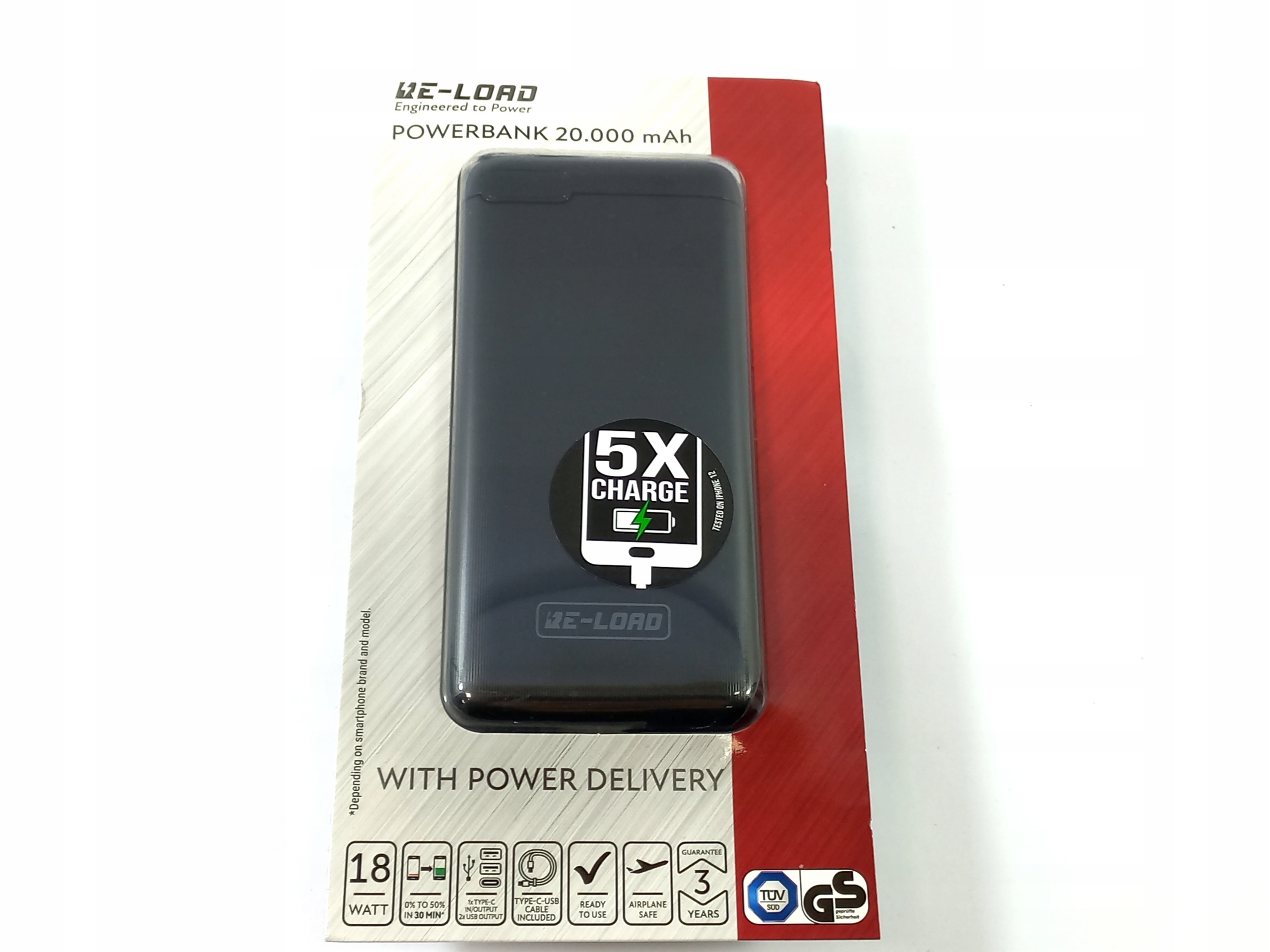 Powerbank Re-Load 20000 mAh czarny