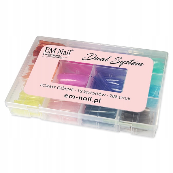 Horní formy Em Nail Dual System 12 tvarů 288ks
