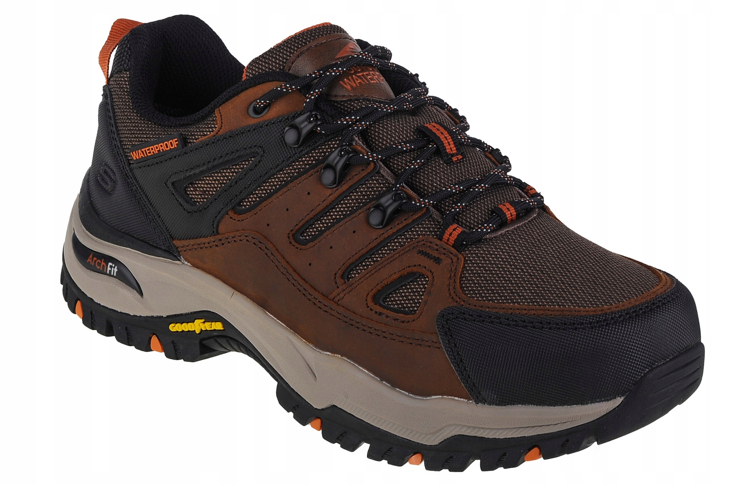 Skechers Arch Fit Dawson-argosa [41] Trekkingová obuv pro muže, hnědá tkanina