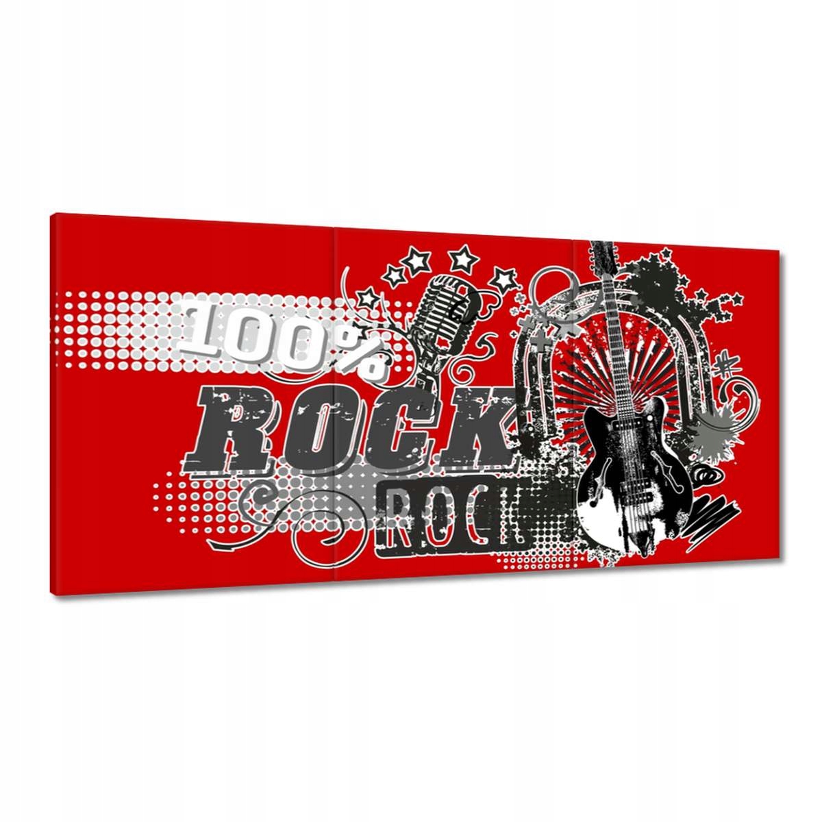 Obrazy 180x90 Rock Gitara a mikrofón