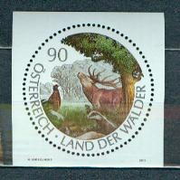 AUSTRIA** Kraj lasów; głuszec, jeleń Mi BL 65