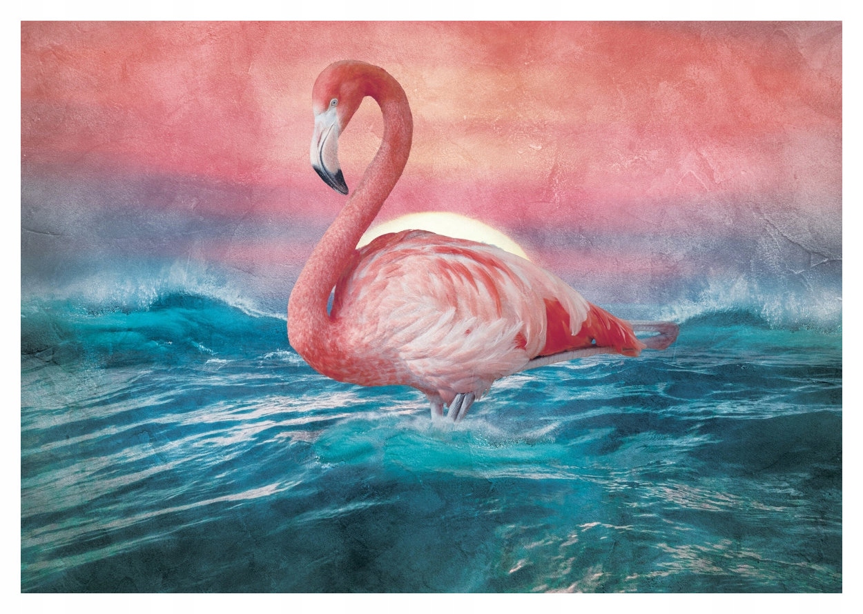 Fototapeta Plameňáci Západ Slunce Oceán vinylová 520x318 lepidlo