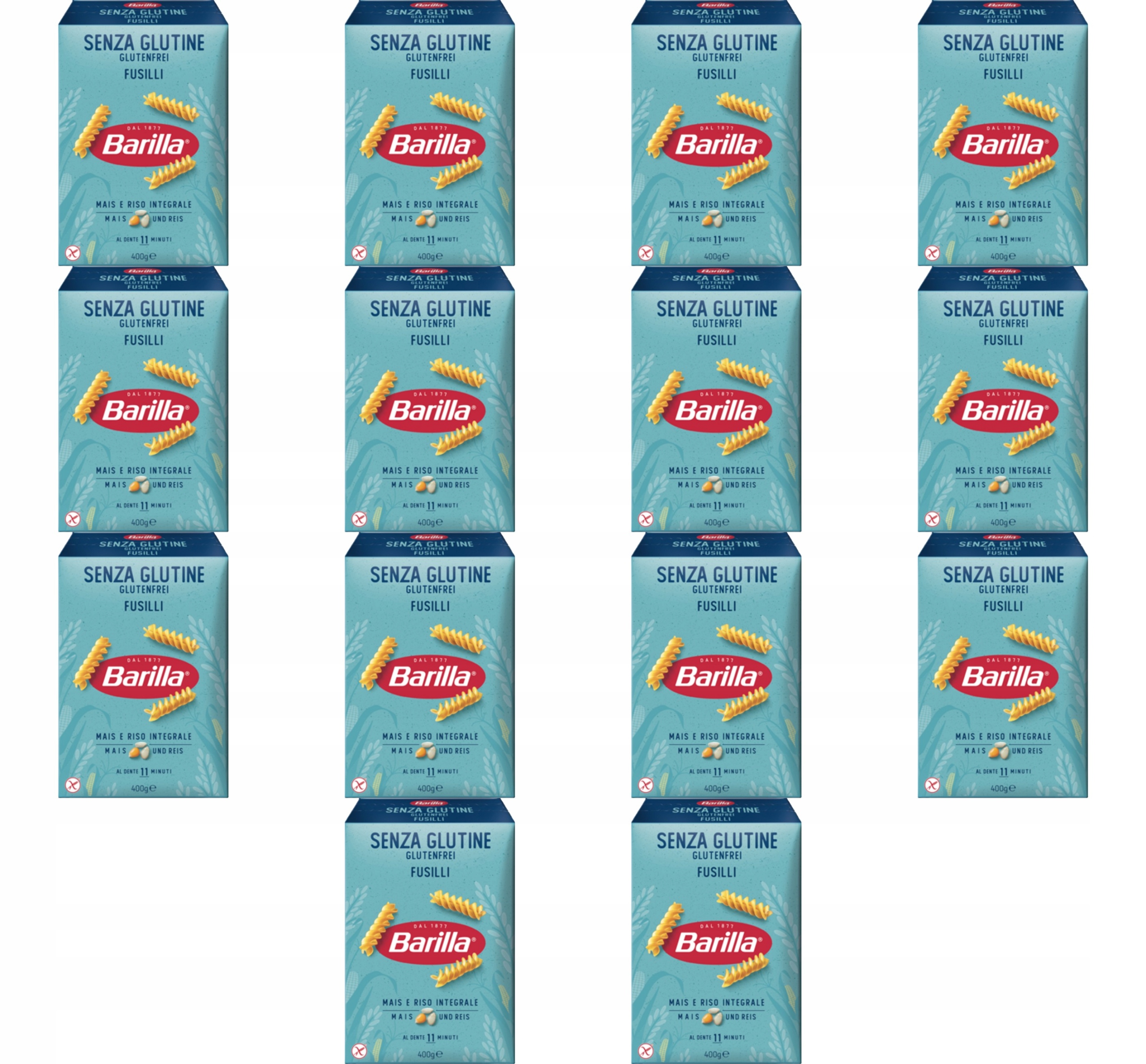 Barilla Bezlepkové těstoviny Fusilli 400 g X14