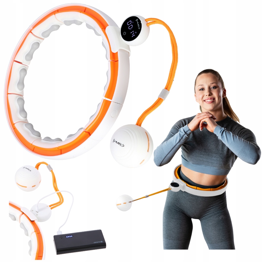 Hula Hoop Magnetický s regulací zatížení a displejem Usb nabíjení