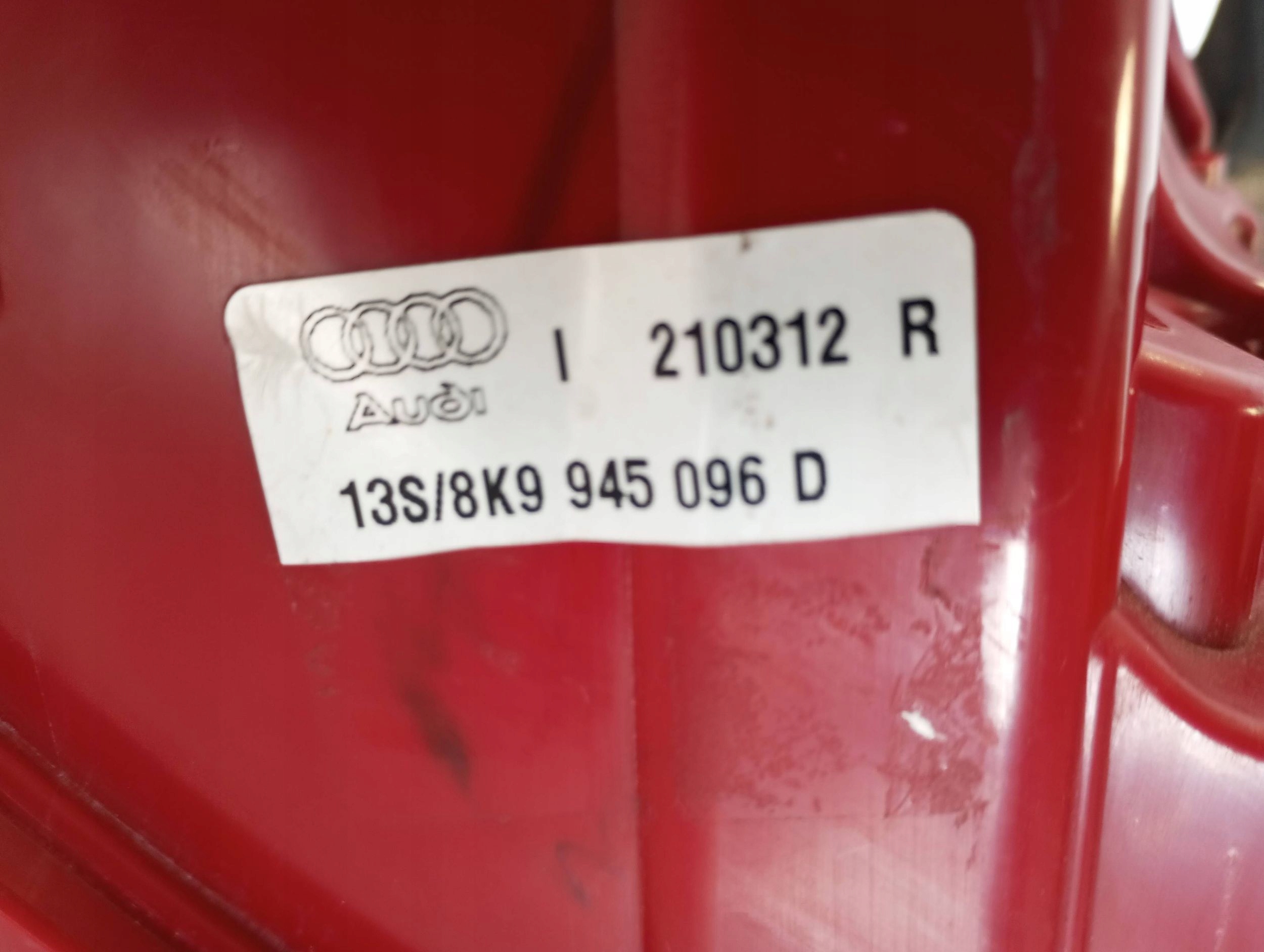 light rear rear part right AUDI A4 B8 8K LIFT LED 8K9945096D