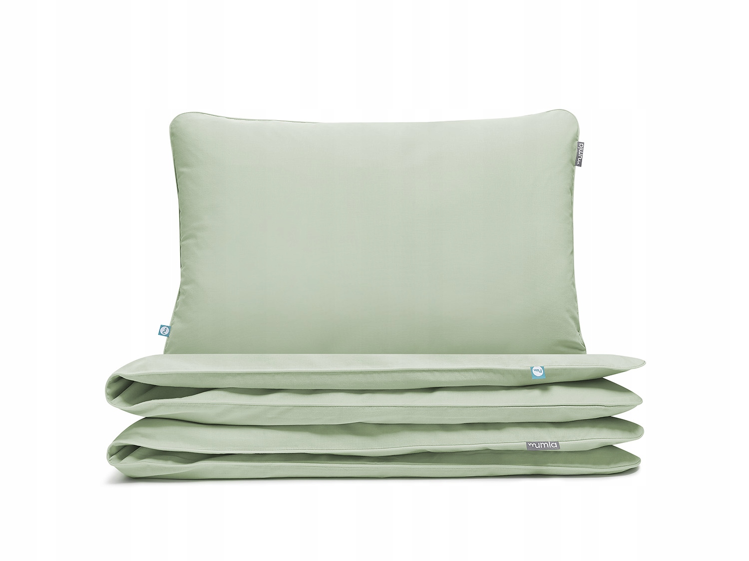 Posteľná Bielizeň Basic Pistáciová 160 x 200 cm 2 x 80 x 70 cm Mumla