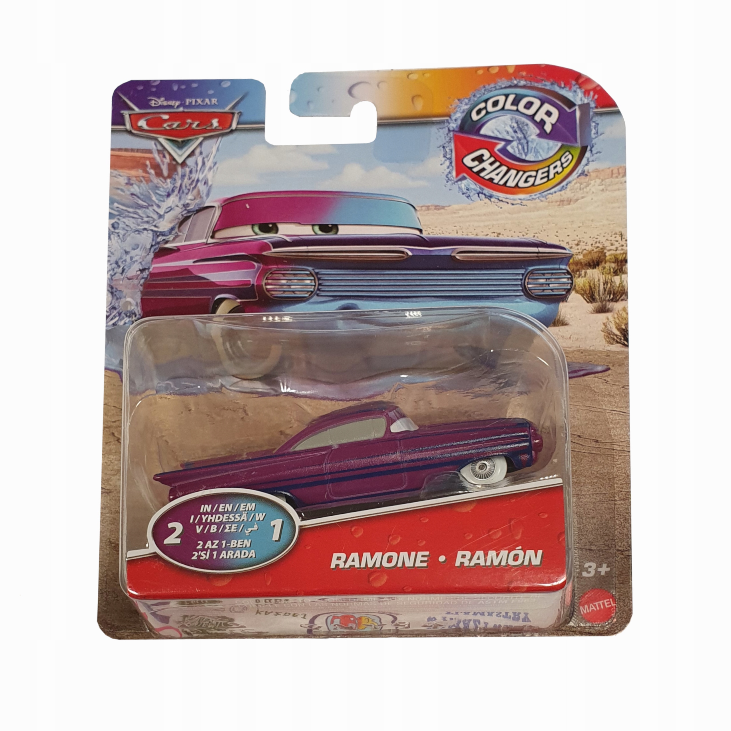 

Mattel Cars Auto zmieniające kolor Romone GYM71