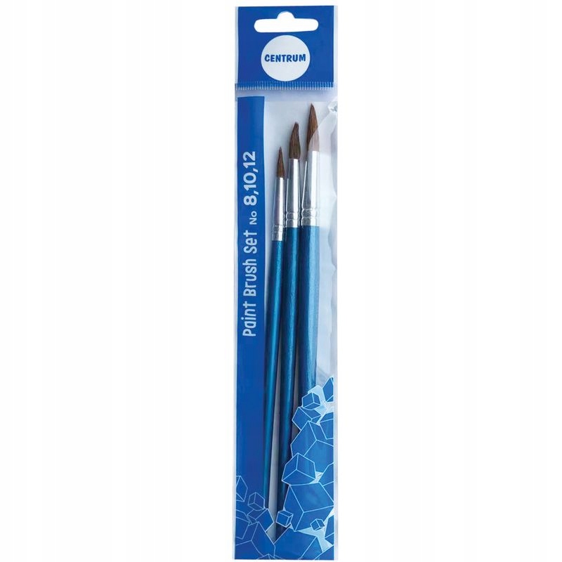 PĘDZLE DO FARB 3SZT CENTRUM 8, 10, 12 BRUSH 80658 Marka Centrum