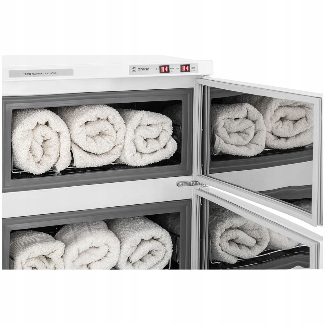 Podgrzewacz do ręczników ze sterylizacją UV 32 l 450 W Szerokość urządzenia 34 cm